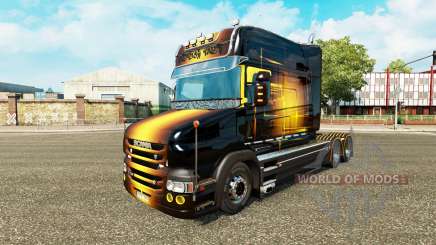 Golden skin for truck Scania T for Euro Truck Simulator 2