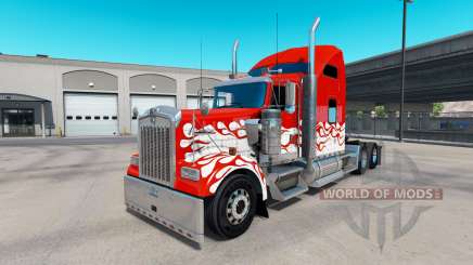 Inferno skin for the Kenworth W900 tractor for American Truck Simulator