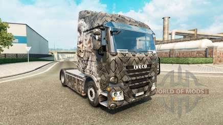Skin Skeleton Warrior for truck Iveco for Euro Truck Simulator 2
