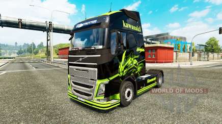 Skin Kawasaki Ninja for Volvo truck for Euro Truck Simulator 2