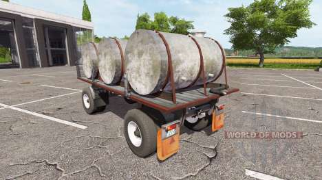Trailer with barrels for Farming Simulator 2017