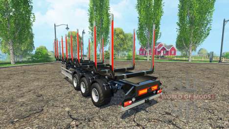 The timber Fliegl semi trailer v1.5 for Farming Simulator 2015