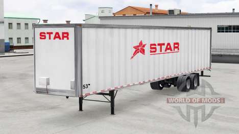 Skin Star Transport Inc. on the trailer for American Truck Simulator