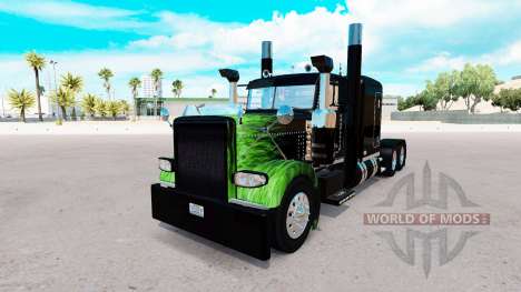 The Flame skin for the truck Peterbilt 389 for American Truck Simulator