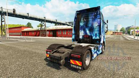 Skin Space Nature on a Volvo truck for Euro Truck Simulator 2