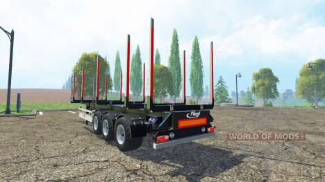 Logging semi-trailer Fliegl for Farming Simulator 2015