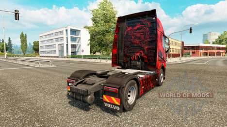 Demon Skull skin for Volvo truck for Euro Truck Simulator 2