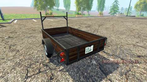 Single axle trailer v1.2 for Farming Simulator 2015