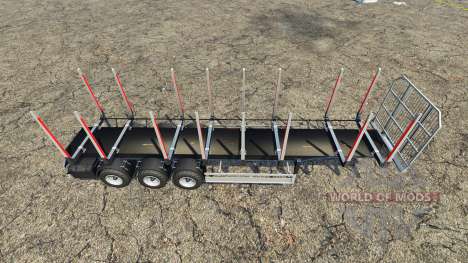 The timber Fliegl semi trailer v1.5 for Farming Simulator 2015