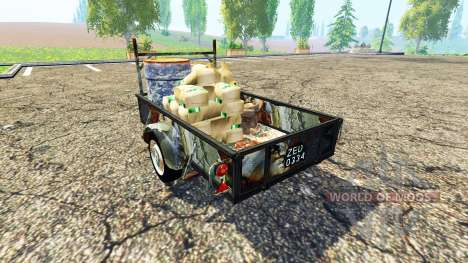 Single axle service trailer for Farming Simulator 2015