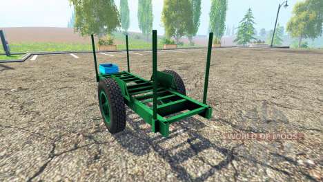 Rustic timber trailer for Farming Simulator 2015