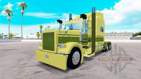 Skin Large car Cartage on the truck Peterbilt 38 for American Truck Simulator
