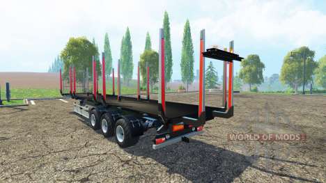 The timber Fliegl semi trailer v1.1 for Farming Simulator 2015