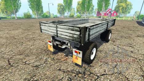 Flatbed trailer-truck for Farming Simulator 2015