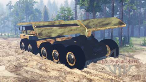 Mining truck 10x10 for Spin Tires