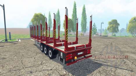 Semi-trailer Kogel timber for Farming Simulator 2015