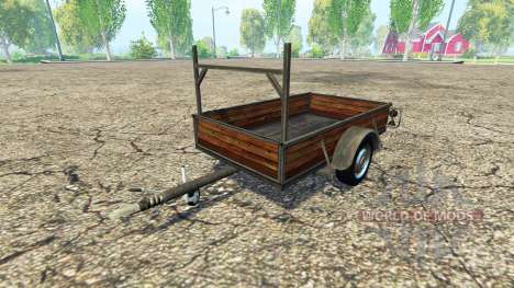 Single axle trailer v1.2 for Farming Simulator 2015