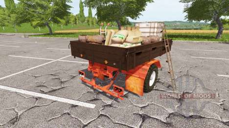 Service flatbed trailer for Farming Simulator 2017