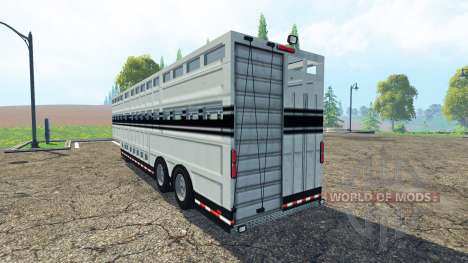 Semi-trailer for transportation of livestock for Farming Simulator 2015
