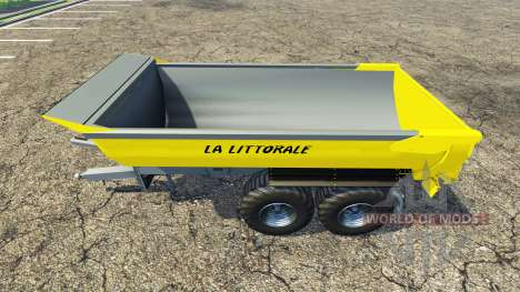 Tipper trailer yellow for Farming Simulator 2015