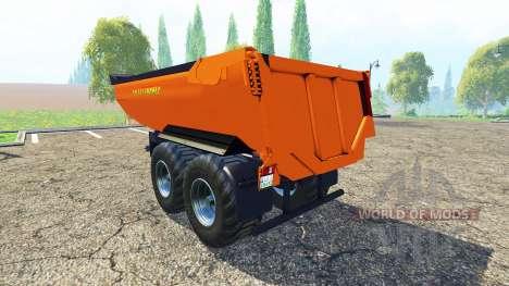 Tipper trailer orange for Farming Simulator 2015