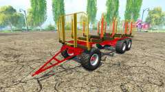 Fliegl timber trailer v2.4 for Farming Simulator 2015