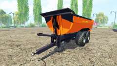 Tipper trailer orange for Farming Simulator 2015