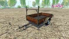 Single axle trailer v1.2 for Farming Simulator 2015