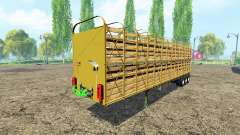 Semitrailer-cattle carrier USA v1.0 for Farming Simulator 2015