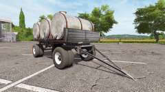 Trailer with barrels for Farming Simulator 2017