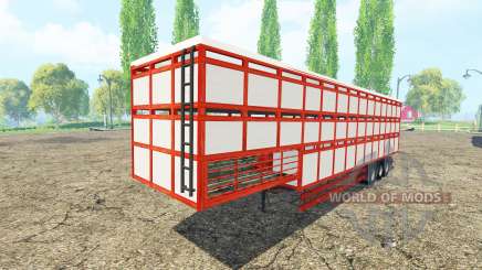Semitrailer-cattle carrier v1.1 for Farming Simulator 2015