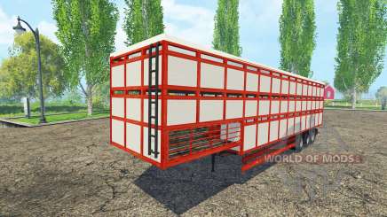 Semitrailer-cattle carrier for Farming Simulator 2015