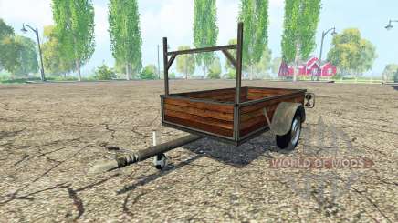 Single axle trailer v1.1 for Farming Simulator 2015