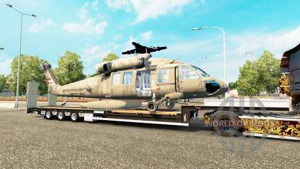 Low sweep with a cargo helicopter for Euro Truck Simulator 2