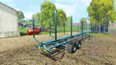 A timber semi-trailer v1.1 for Farming Simulator 2015