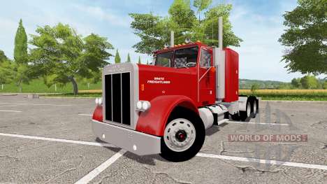 White-Freightliner Conventional for Farming Simulator 2017