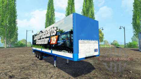 Curtain side semitrailer Kogel for Farming Simulator 2015