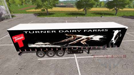 Curtain semi-trailer Fruehauf for Farming Simulator 2017