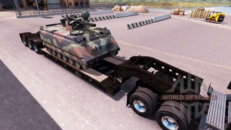 Semi carrying military equipment v1.0.1 for American Truck Simulator