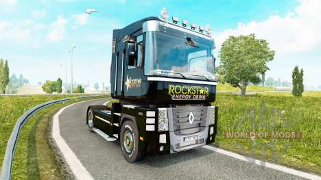 Rockstar Energy skin for Renault Magnum tractor  for Euro Truck Simulator 2