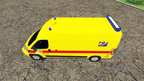 Peugeot Boxer Belgian Ambulance Klina for Farming Simulator 2015