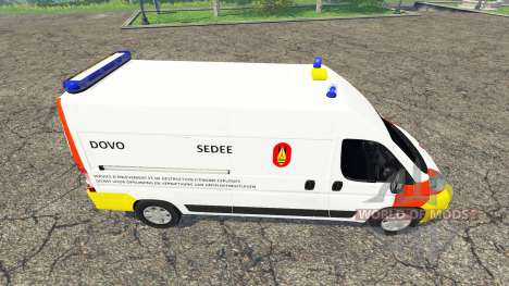 Peugeot Boxer Belgian Bomb Squad for Farming Simulator 2015