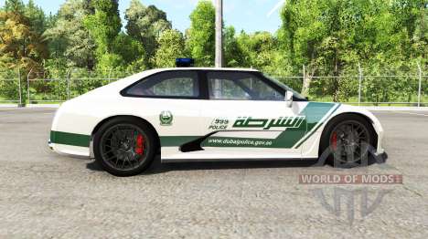 Hirochi SBR4 Dubaian Police for BeamNG Drive