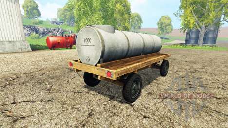 Trailer with tank v1.1 for Farming Simulator 2015