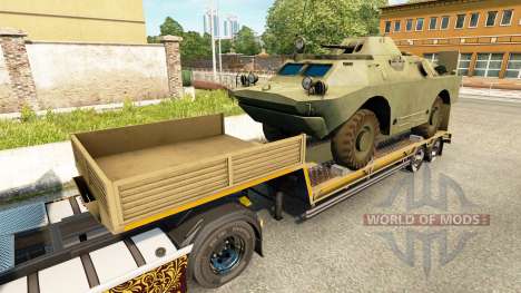 Semi carrying military equipment v1.7 for Euro Truck Simulator 2