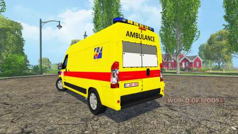 Peugeot Boxer Belgian Ambulance Klina for Farming Simulator 2015
