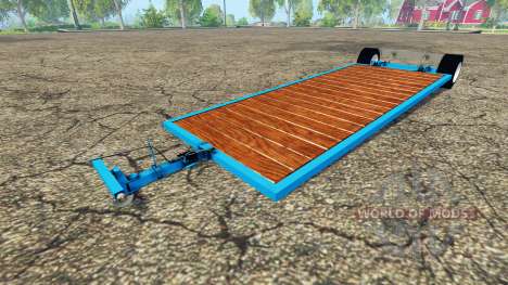 Low platform trailer v2.0 for Farming Simulator 2015
