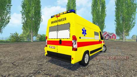 Peugeot Boxer Belgian Ambulance for Farming Simulator 2015