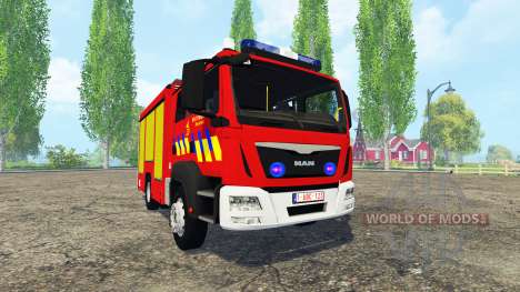 MAN TGM Belgian Fire Department for Farming Simulator 2015