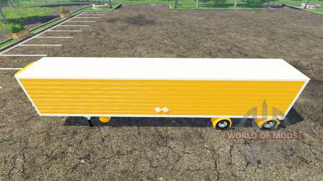 Reefer trailer orange for Farming Simulator 2015